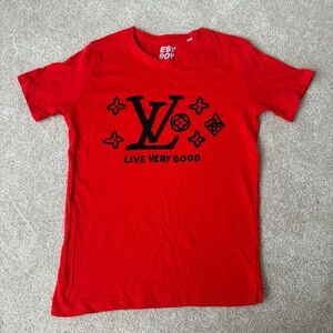 EGY BOY LV “Live Very Good” Red T-shirt